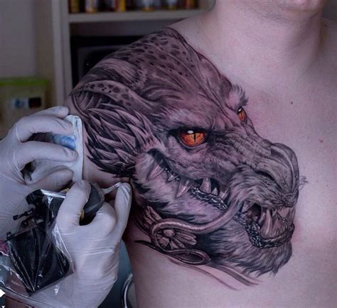 realism dragon tattoos|dragon tattoo black and white.